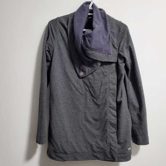 Lululemon Savasana Wrap Jacket- Charcoal Grey, Size 4 - Picture 4 of 12
